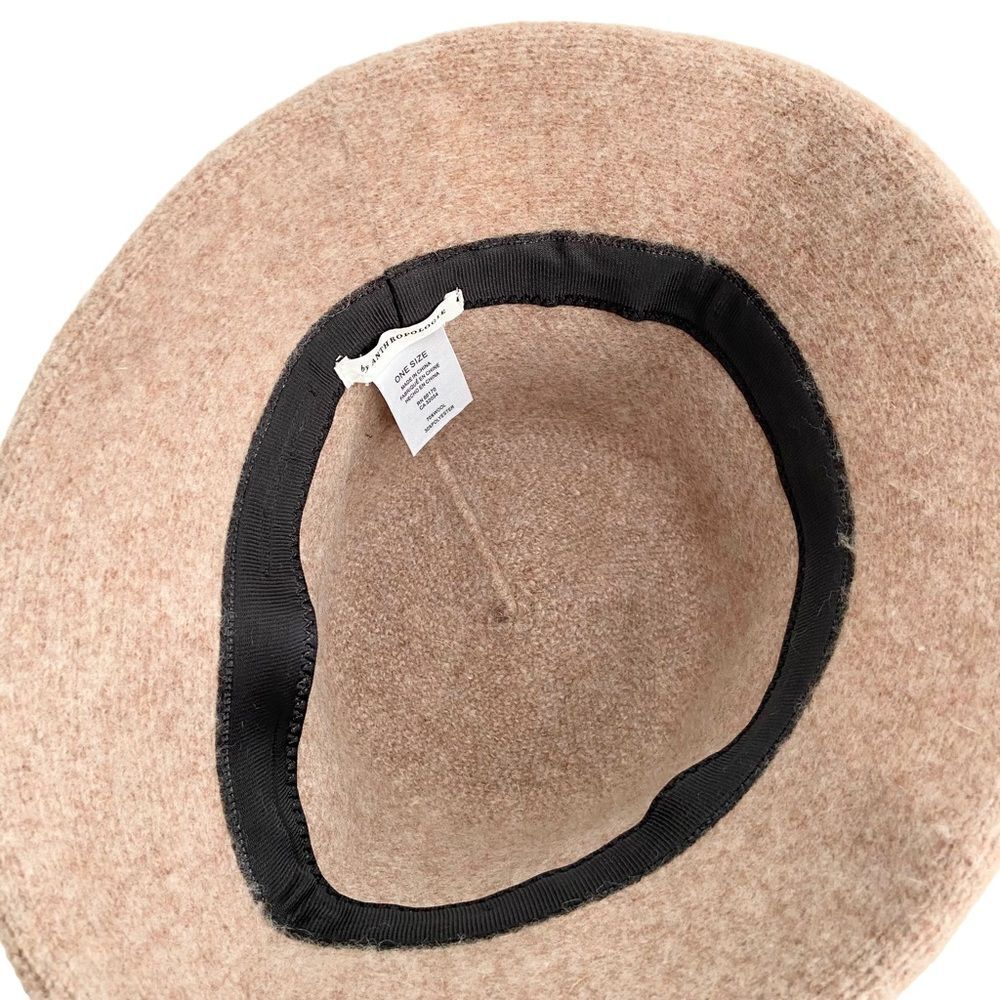 NEW Anthropologie Wool Bucket Hat in Cream Color One Size - Picture 6 of 7